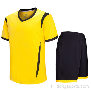 Pasadyang Disenyo National Team Yellow Soccer Jersey.